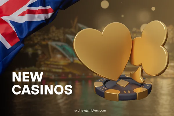 poker chips and australian flag on the sydney background