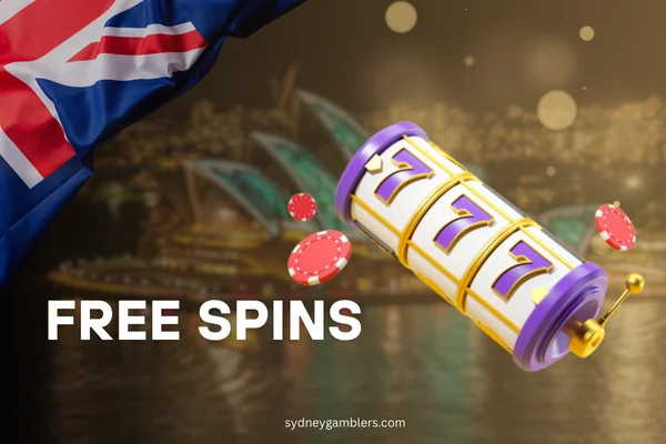 777 slot and australian flag on the sydney background